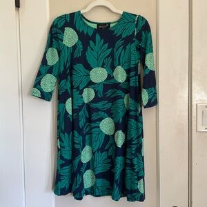 Fighting eel Dress Ashley in navy ulu